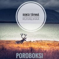 Poroboksi - Boksi täynnä lappilaista poron kuivalihaa