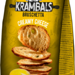 Krambals Bruschetta tuorejuustonmakuiset paahdetut leipäviipaleet 70g