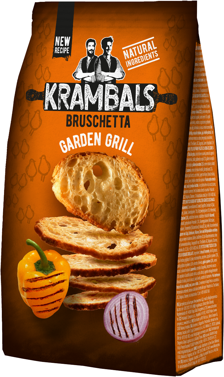 Krambals Bruschetta grillimaustetut paahdetut leipäviipaleet 70g