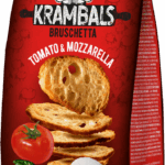Krambals Bruschetta paahdetut leipäviipaleet tomaatti & mozzarella 70g